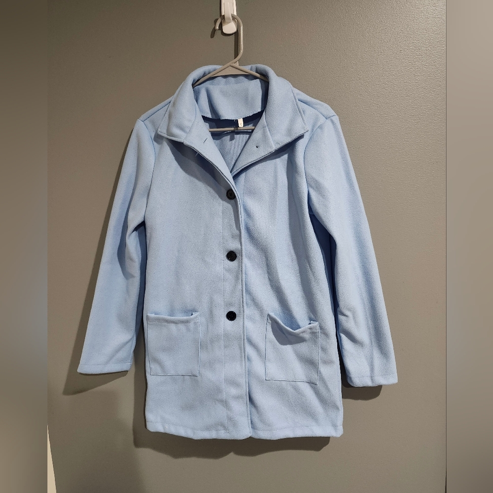 Women's Light Blue Coat Size Small Nwot